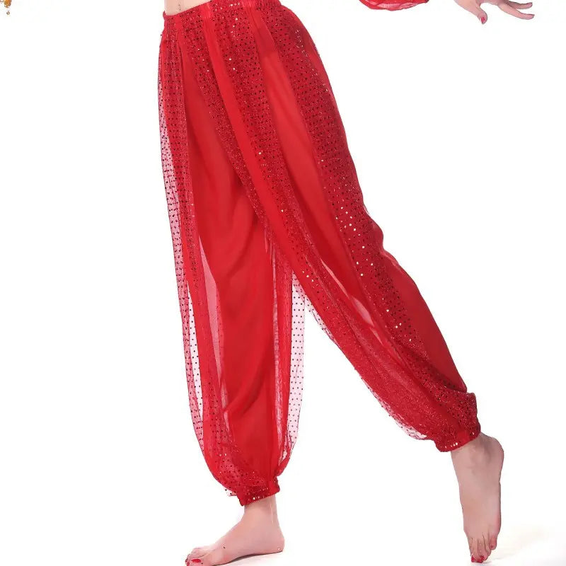 Indian Dance Sequined Bloomers For Women 