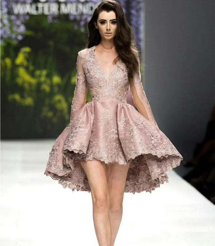 Short Deep V Small Dress Bridesmaid Dress 