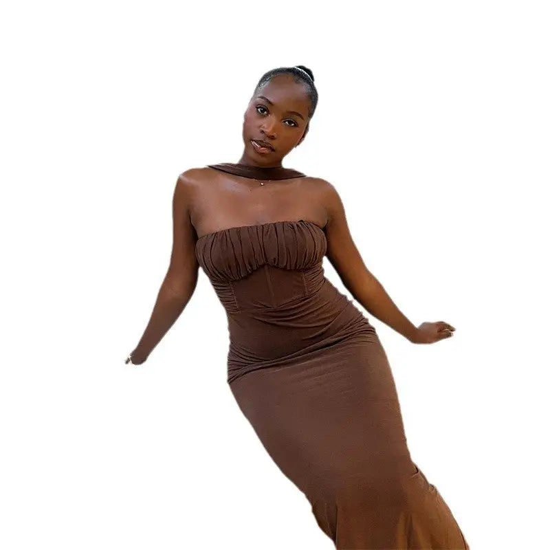 Women's Fashion Dress Tube Top Halter 