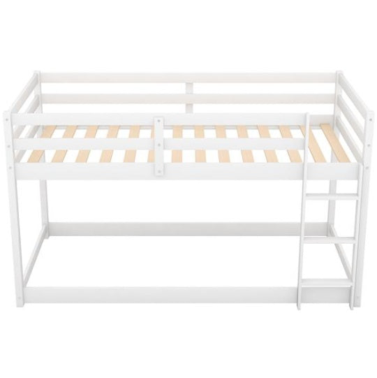 Bunk Bed With Ladder, White