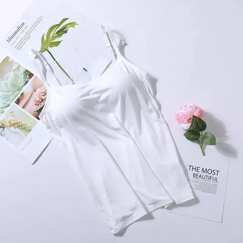 Modal Long Women's Sling Vest Inner Match Tube Top Home Wear Wear-free Bra Pieces 