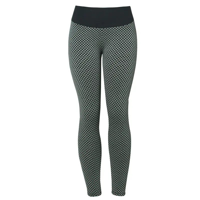 Plaid Leggings Fitness Yoga Pants Women's Seamless High Waist Breathable Gym Leggings 