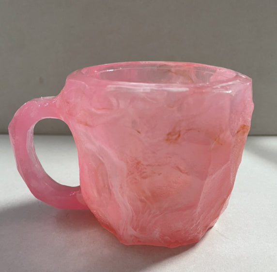 Crystal Coffee Mugs With Handles Elegant Fake Mineral Crystal Cup