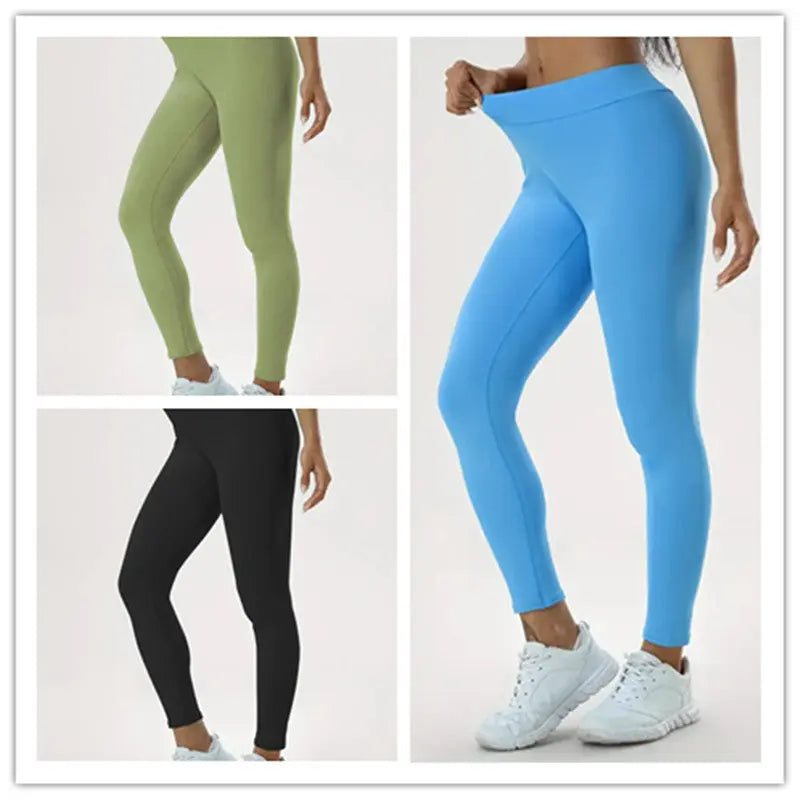 Women's Yoga Pants High Waist Lift High Elastic Tight Fitness Trousers 