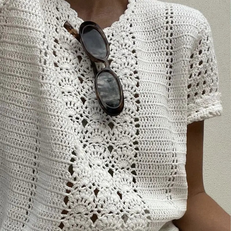 Jacquard Knitted Two Piece Women 