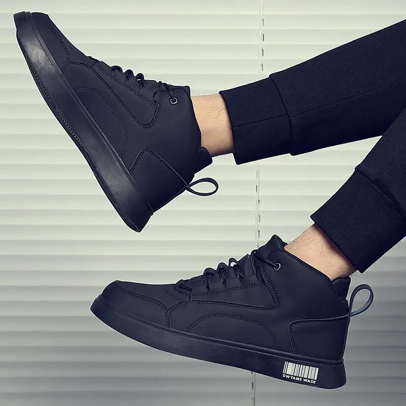White Shoes Mid-top Sports Board Shoes Men 
