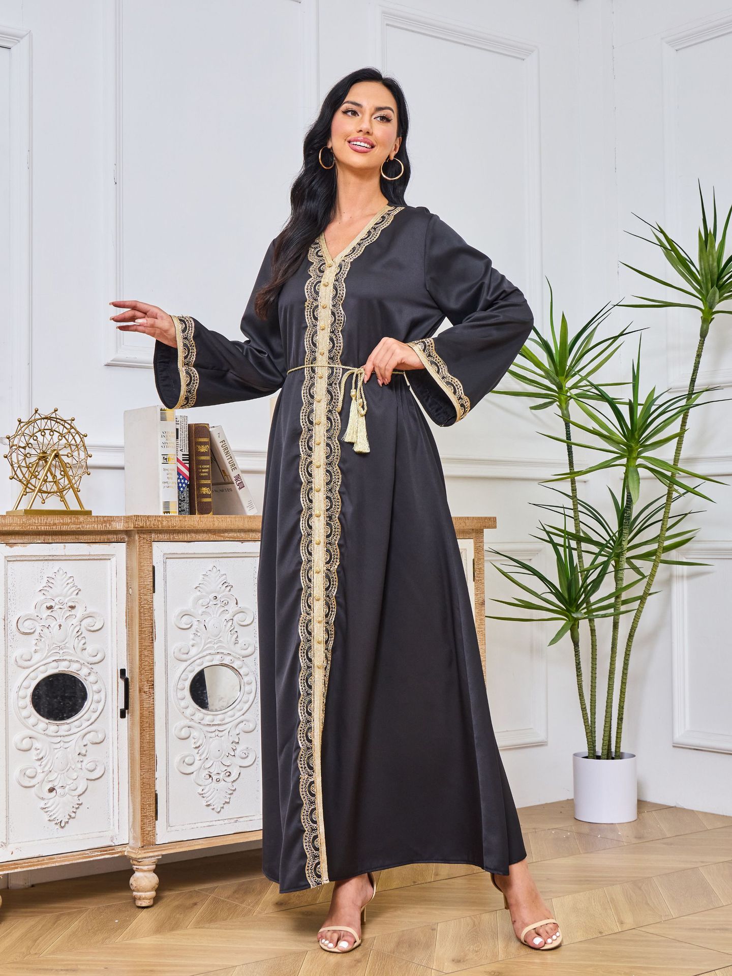 Dubai Abaya Gown Dress With Printed Hot-stone And Embroidered Detailing  Dubai Abaya Gown Dress With Printed Hot-stone And Embroidered Detailing Dubai Abaya Gown Dress With Printed Hot-stone And Embroidered Detailing Dubai Abaya Gown Dress With Printed Hot-stone And Embroidered Detailing Zenzi Style