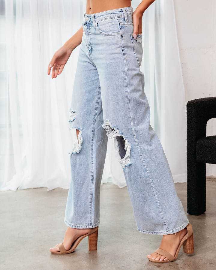 Ripped Slimming Jeans For Women 