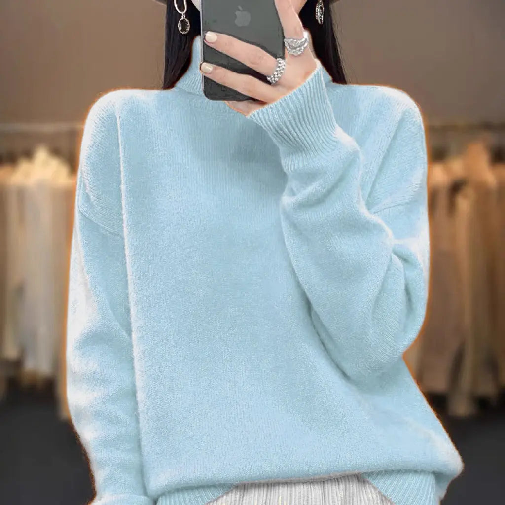 Women's Turtleneck Autumn And Winter Thickening Inner Wear Base Cashmere Sweater Sweater 