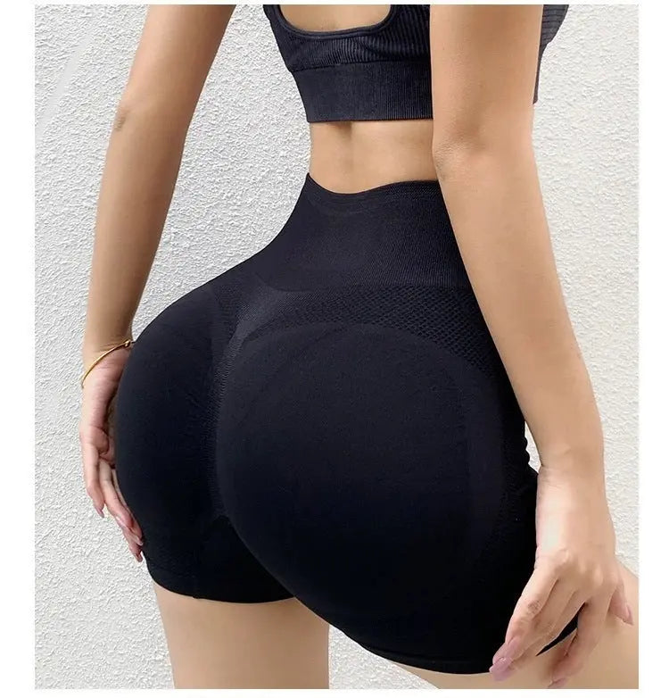 Fitness Yoga Shorts Pants Butt Lifting Seamless Leggings Women Gym 
