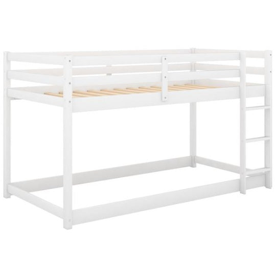 Bunk Bed With Ladder, White