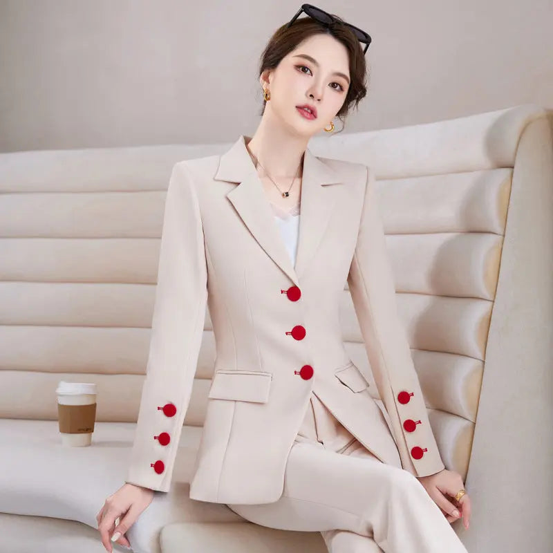 Women's Business Wear Suit Suit Suit Bell-bottom Pants Trousers 