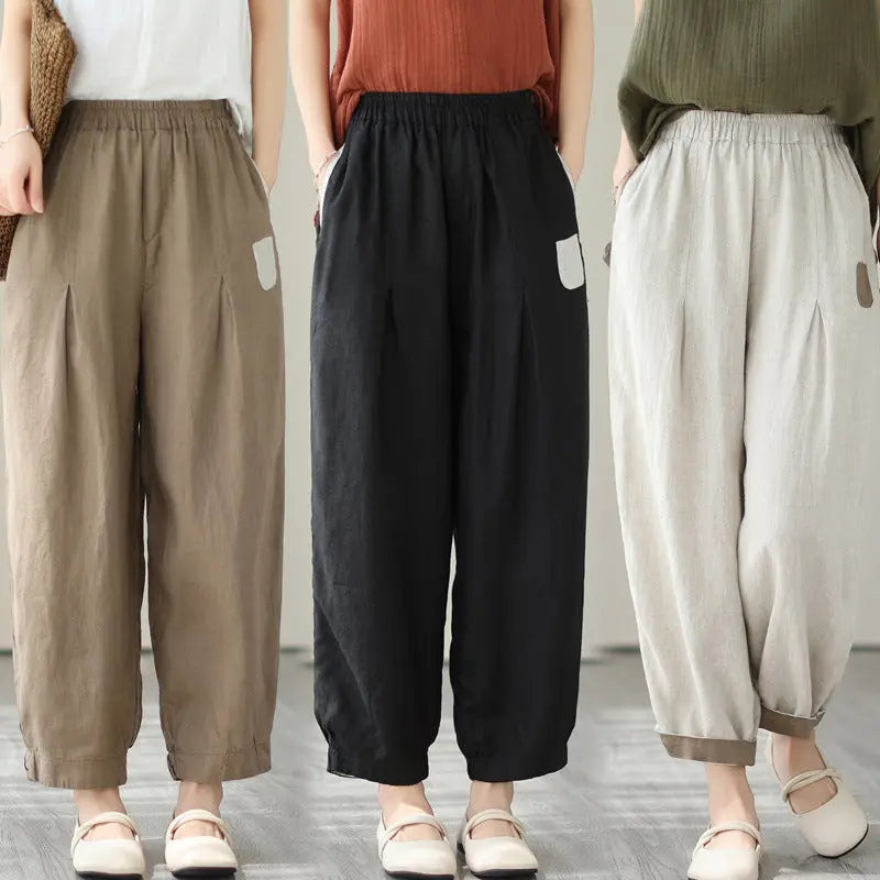 Loose Large Size Slimming High Waist 