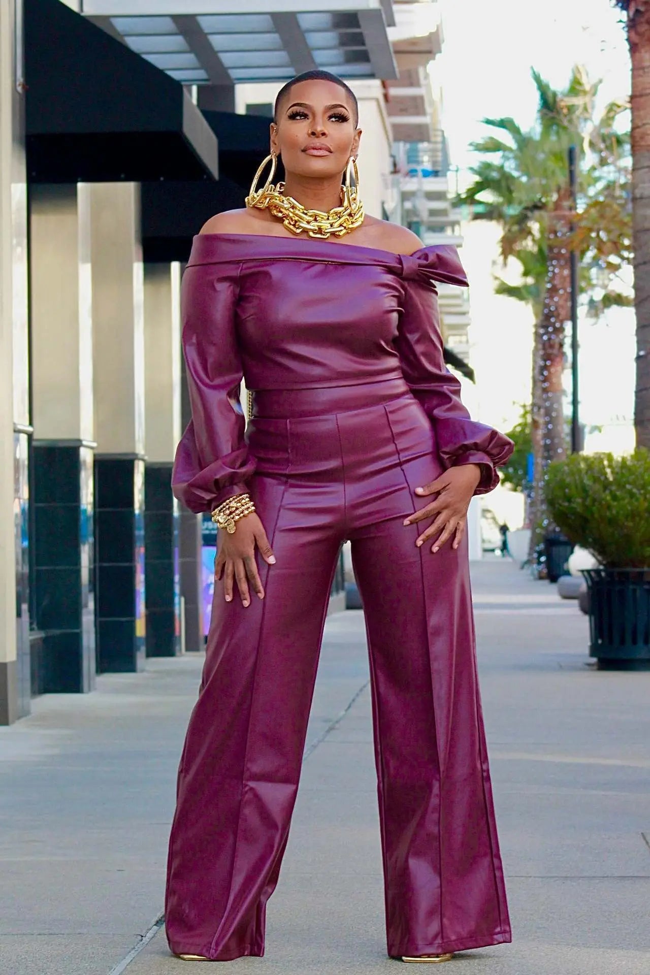 Personality Fashion Leather Suit Women 