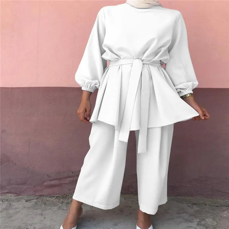 Mubarek Two-pieces Muslim Sets Abaya Turkey Hijab Dress Caftan Kaftans 