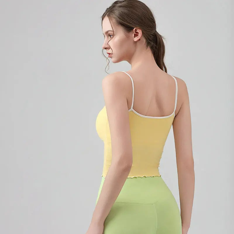 Sports Vest Women's Running Training With Chest Pad 
