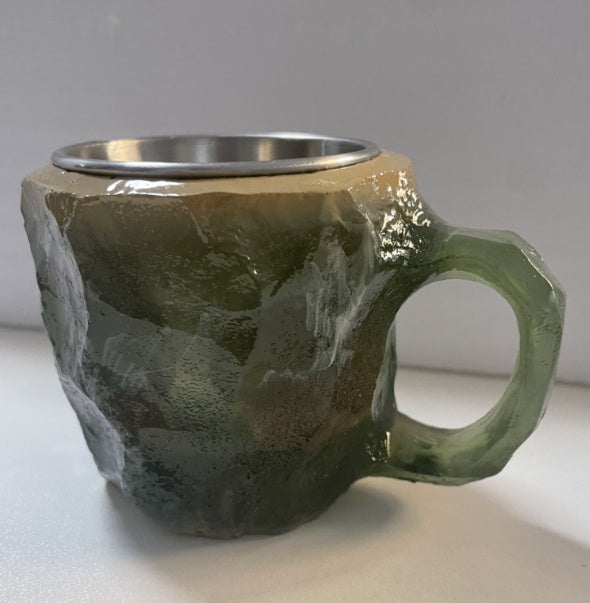 Crystal Coffee Mugs With Handles Elegant Fake Mineral Crystal Cup