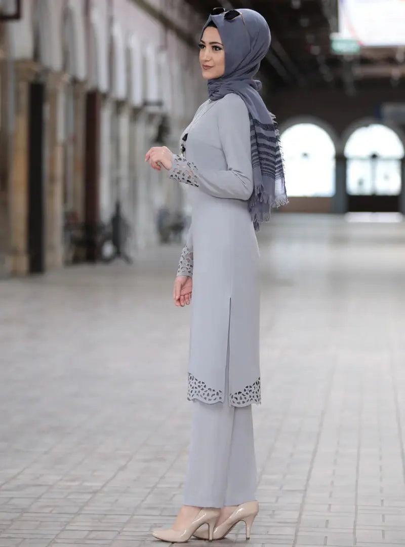 Muslim women's suit abaya two-piece suit 