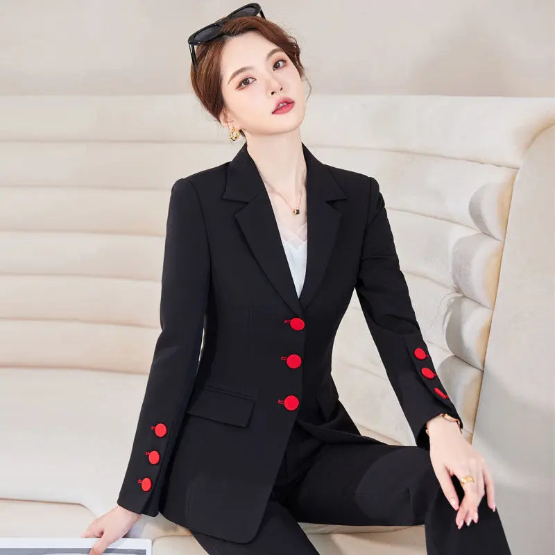 Women's Business Wear Suit Suit Suit Bell-bottom Pants Trousers 