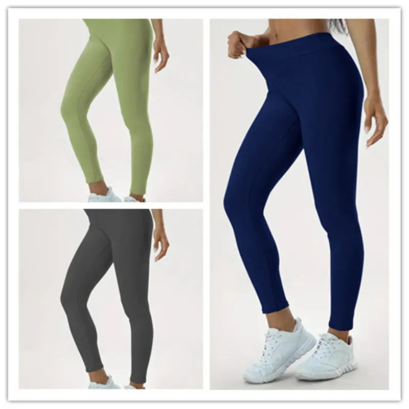 Women's Yoga Pants High Waist Lift High Elastic Tight Fitness Trousers 