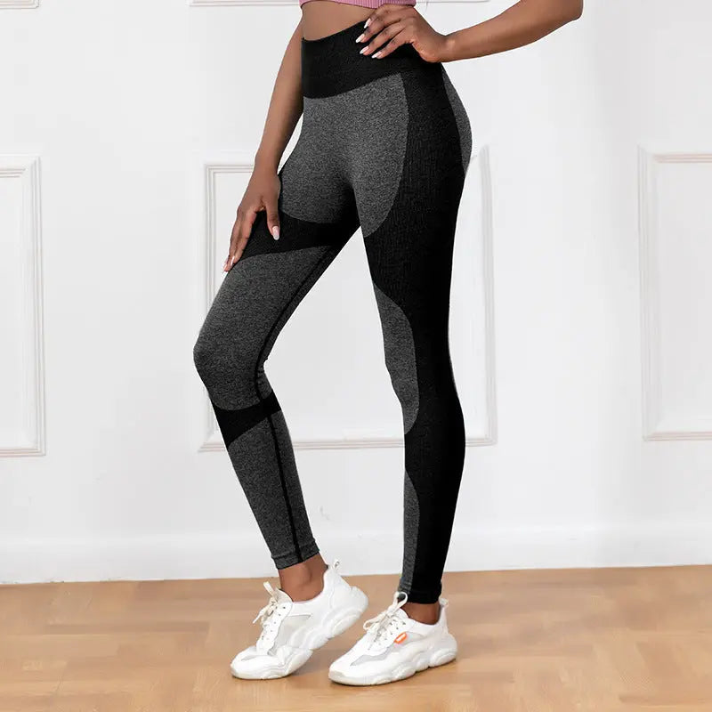 Striped Printed Yoga Pants High Waist Seamless Leggings Stretch Butt Lift Quick-drying Running Sports Fitness Pant Womens Clothing 