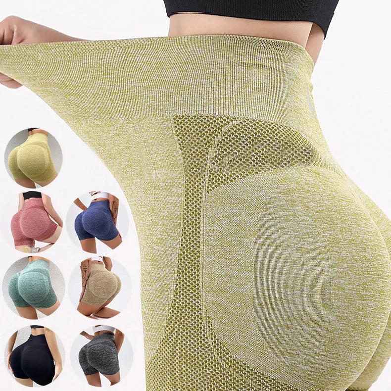 Fitness Yoga Shorts Pants Butt Lifting Seamless Leggings Women Gym 