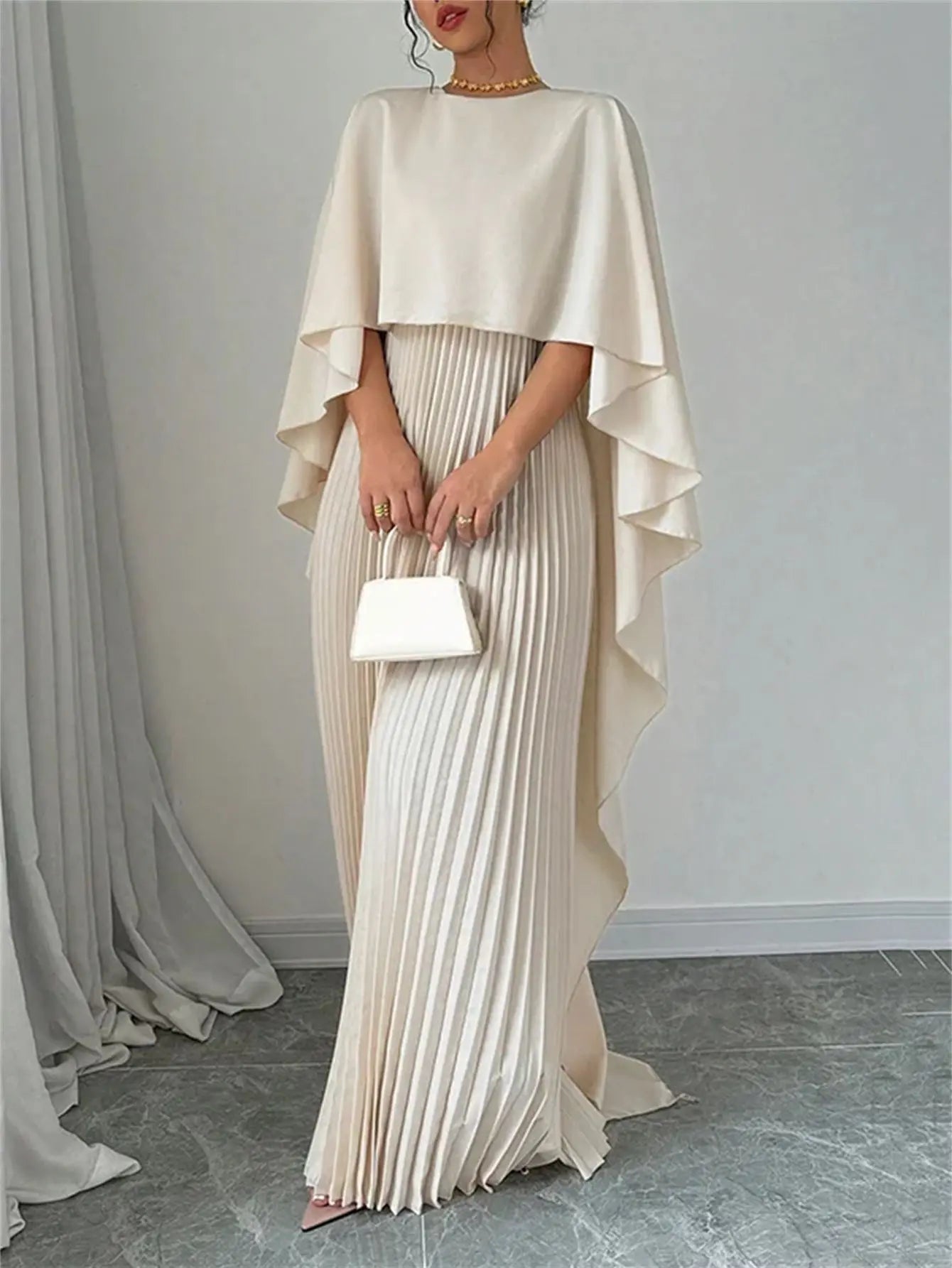 Women's Fashion Loose Batwing Sleeve Dress 