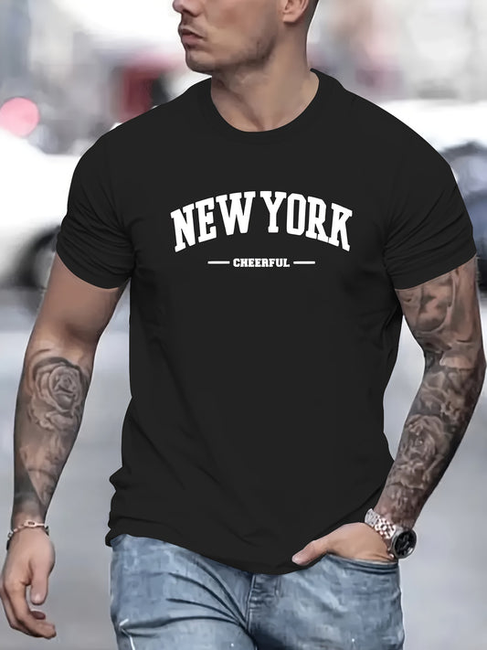 Men's Casual Short Sleeve T-shirt | New York Creative Printed