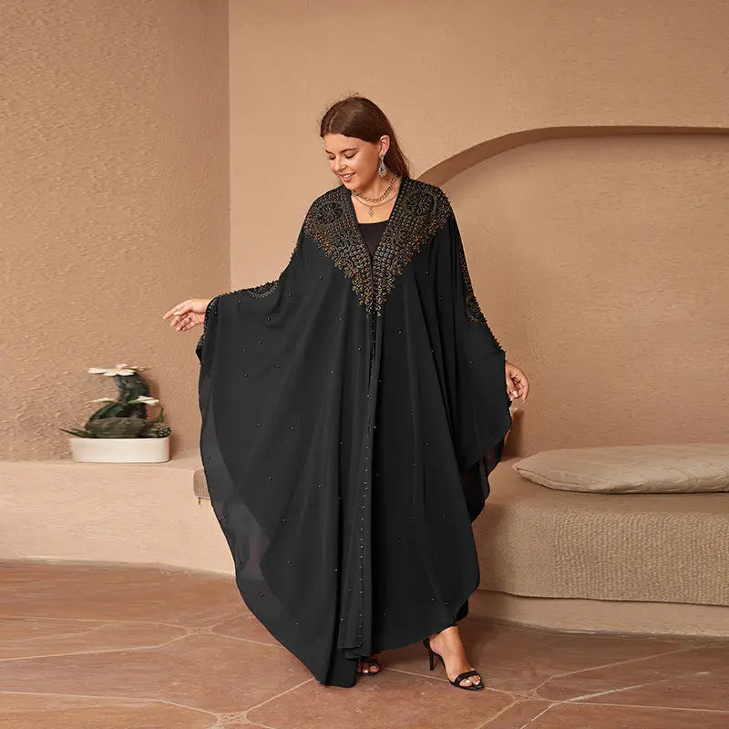 High-definition Muslim Shawl Hooded Cloak 