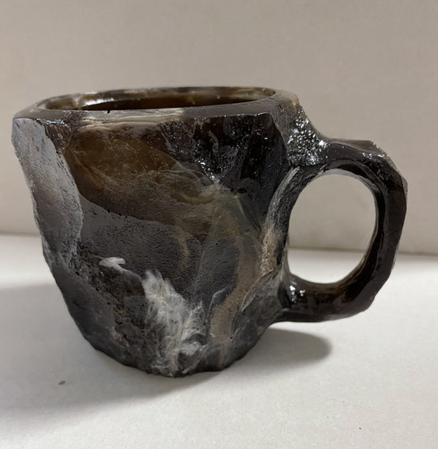 Crystal Coffee Mugs With Handles Elegant Fake Mineral Crystal Cup