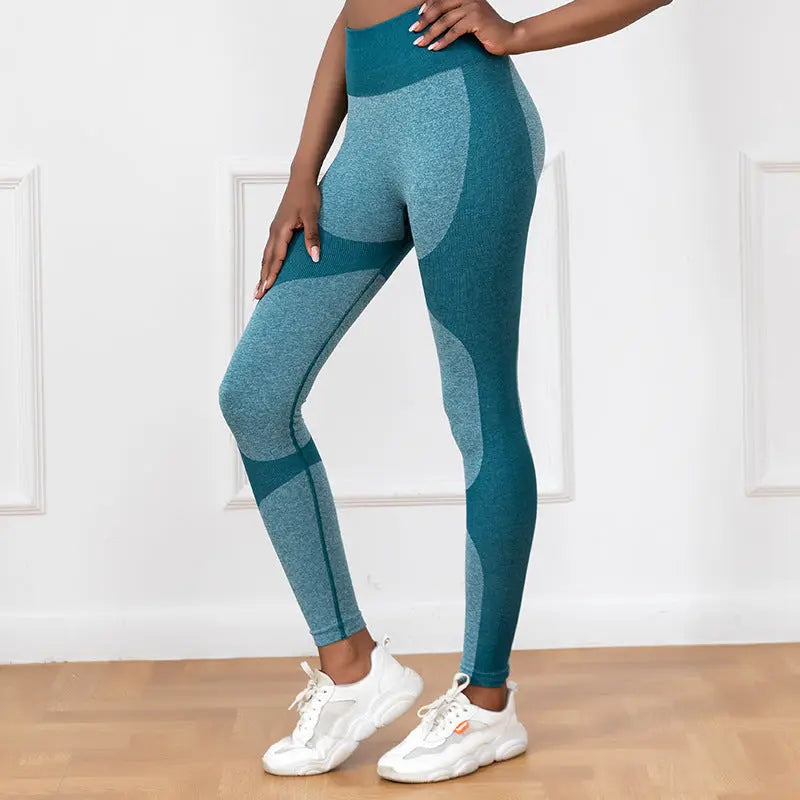 Striped Printed Yoga Pants High Waist Seamless Leggings Stretch Butt Lift Quick-drying Running Sports Fitness Pant Womens Clothing 