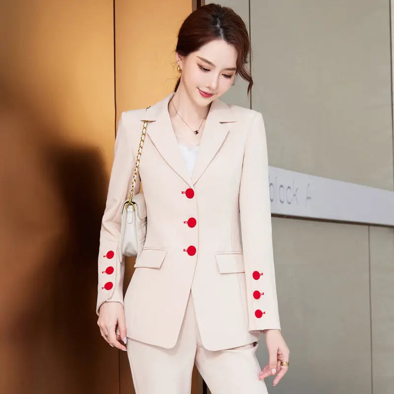 Women's Business Wear Suit Suit Suit Bell-bottom Pants Trousers 