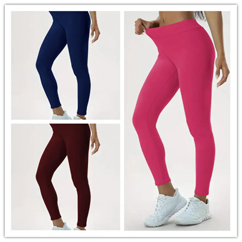 Women's Yoga Pants High Waist Lift High Elastic Tight Fitness Trousers 