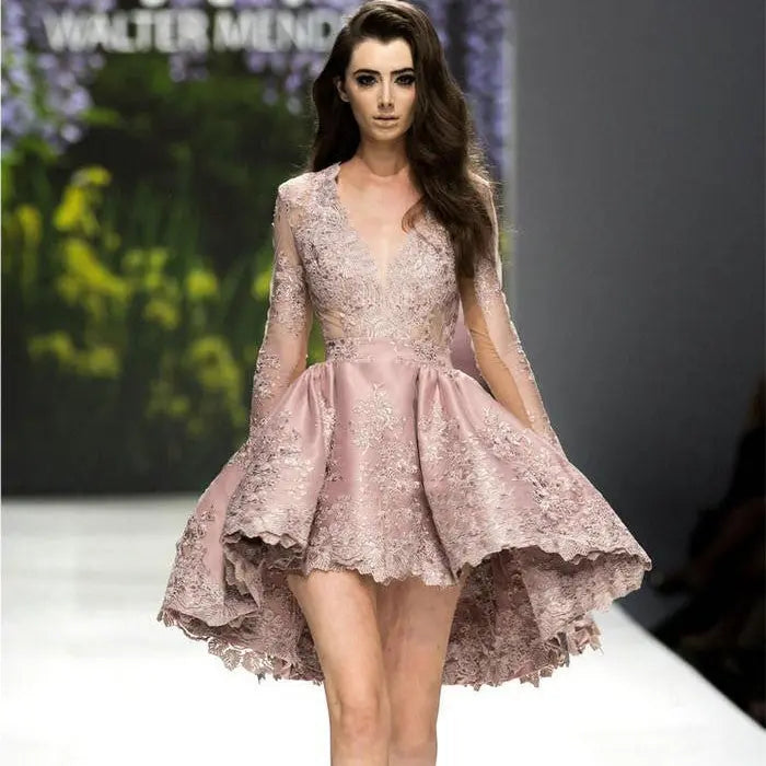 Short Deep V Small Dress Bridesmaid Dress 