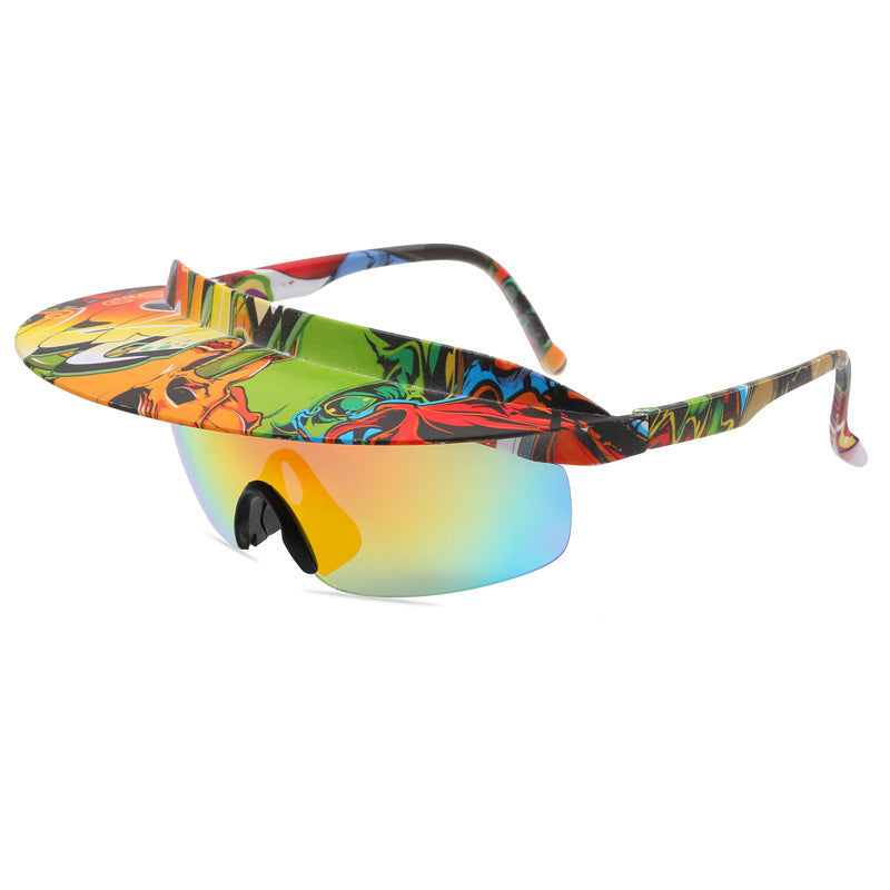 Large Frame Cycling Glasses Are Fashionable And Colorful