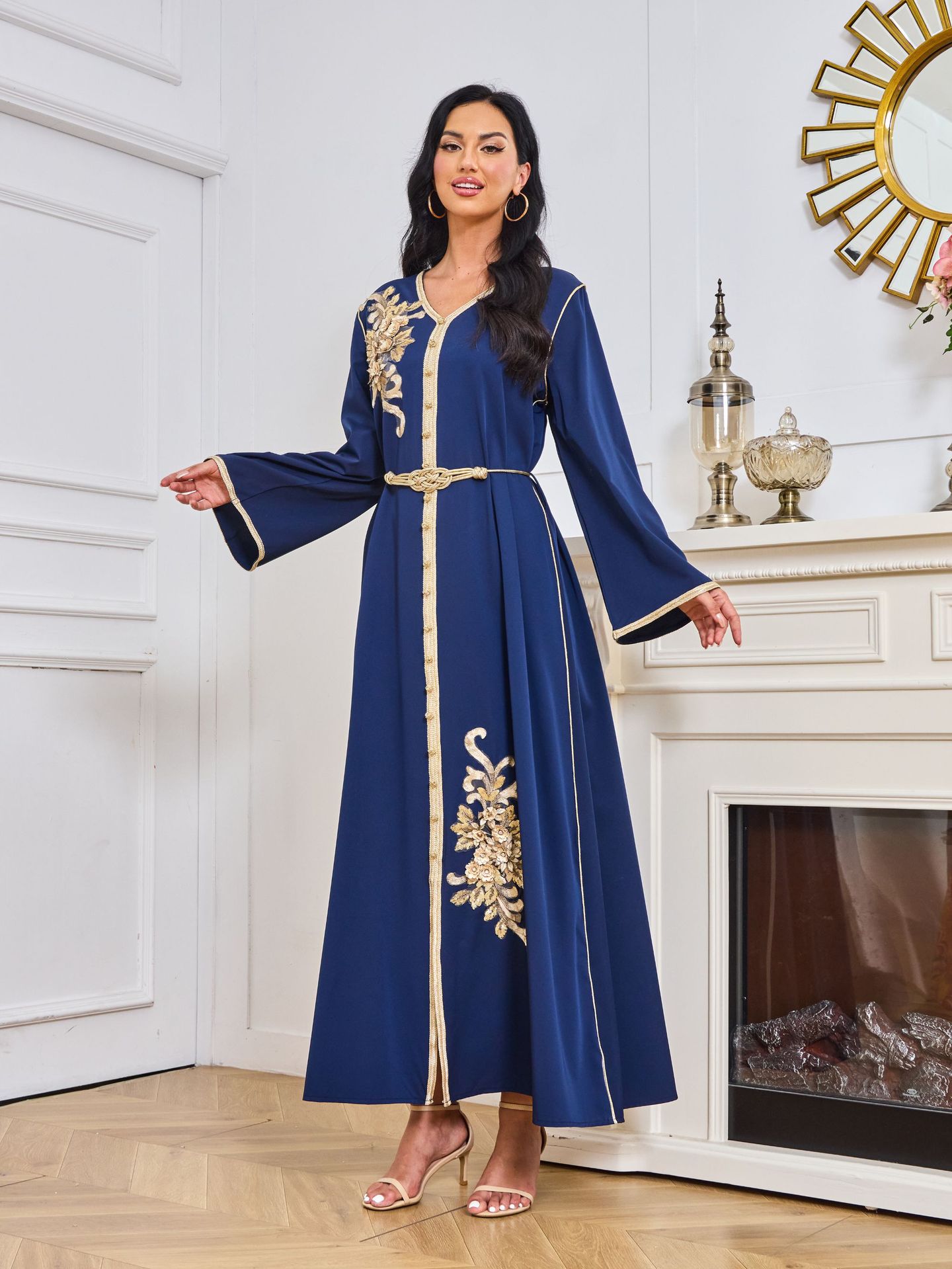 Dubai Abaya Gown Dress With Printed Hot-stone And Embroidered Detailing  Dubai Abaya Gown Dress With Printed Hot-stone And Embroidered Detailing Dubai Abaya Gown Dress With Printed Hot-stone And Embroidered Detailing Dubai Abaya Gown Dress With Printed Hot-stone And Embroidered Detailing Zenzi Style