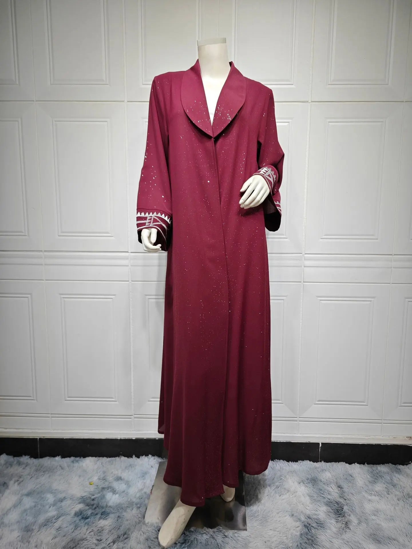Muslim Modest Women's Arab Abaya Cardigan Robe 