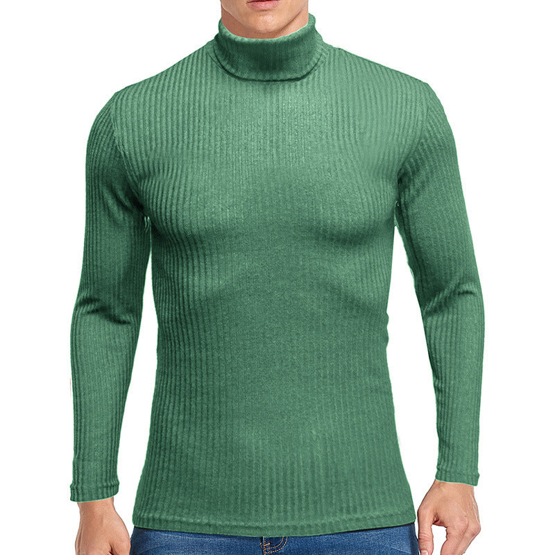 Men's Sweater High-neck Warm Long-sleeved T-shirt Sweater