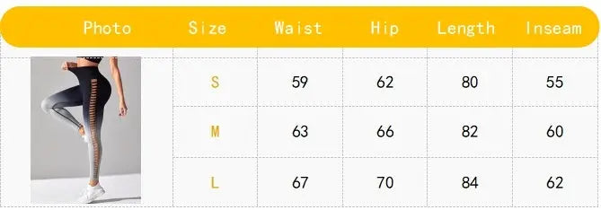 Women's High-Waisted Gradient Yoga Pants, Cutout Leggings, Booty Lifting, Athletic Long Tights For Fitness Workout, Breathable Sportswear 