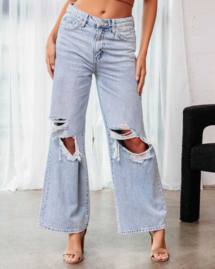 Ripped Slimming Jeans For Women 