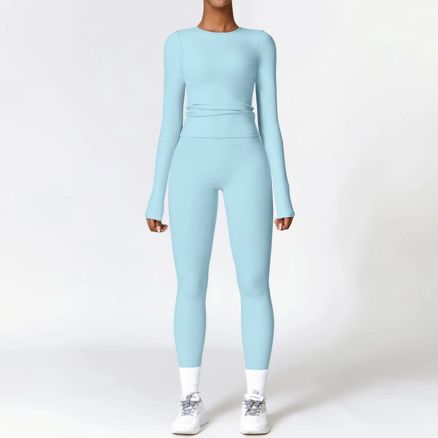 Tight-fitting Brushed Yoga Suit Quick-drying Fitness Clothes 