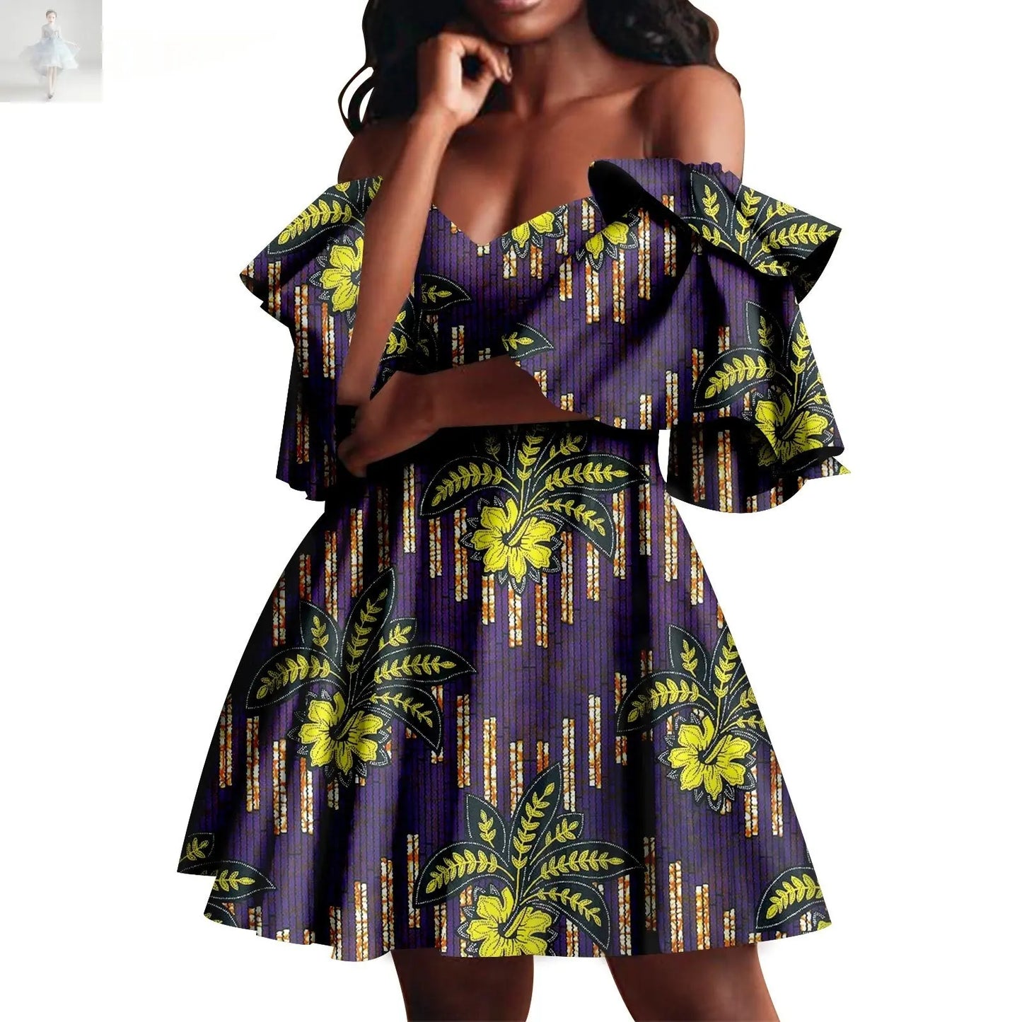 African Summer Women's Party Dress  African Summer Women's Party Dress African Summer Women's Party Dress African Summer Women's Party Dress Zenzi Style