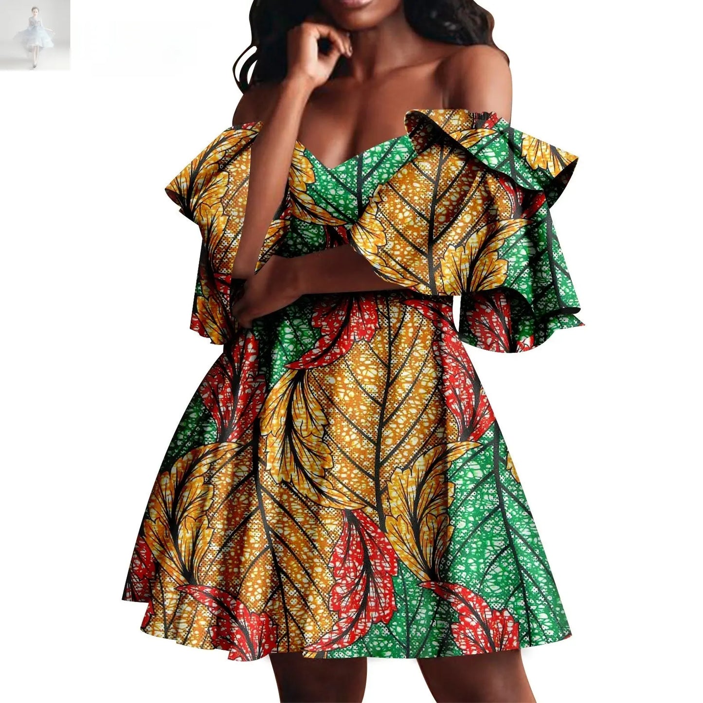 African Summer Women's Party Dress  African Summer Women's Party Dress African Summer Women's Party Dress African Summer Women's Party Dress Zenzi Style