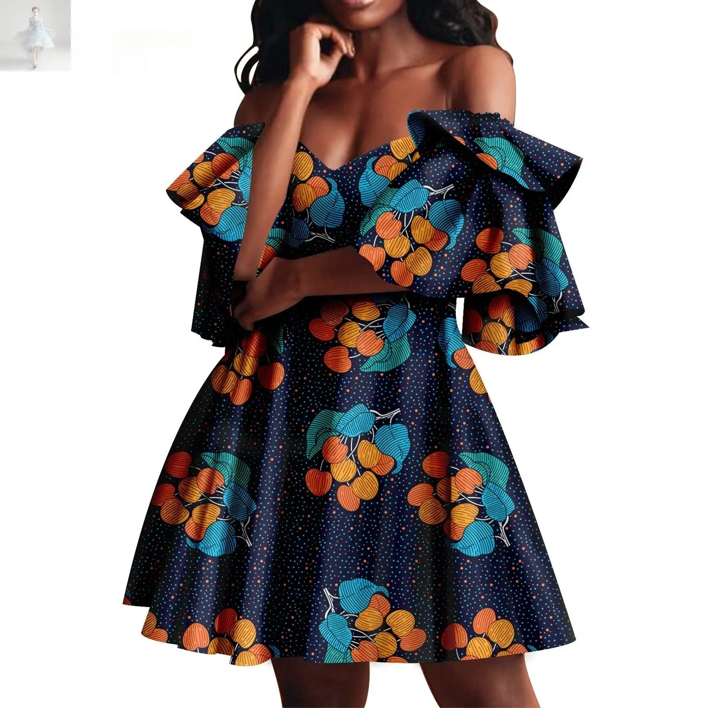 African Summer Women's Party Dress  African Summer Women's Party Dress African Summer Women's Party Dress African Summer Women's Party Dress Zenzi Style