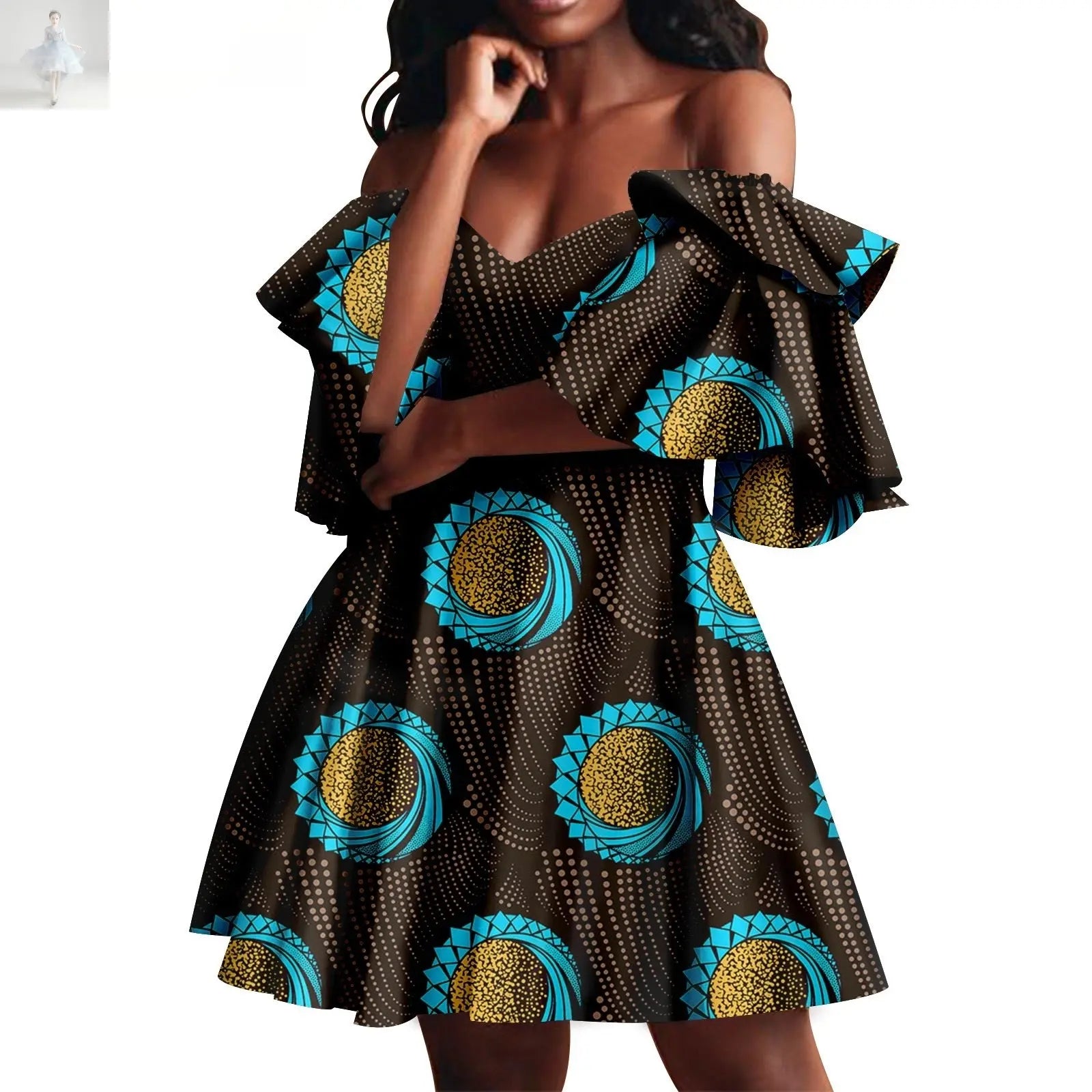 African Summer Women's Party Dress  African Summer Women's Party Dress African Summer Women's Party Dress African Summer Women's Party Dress Zenzi Style