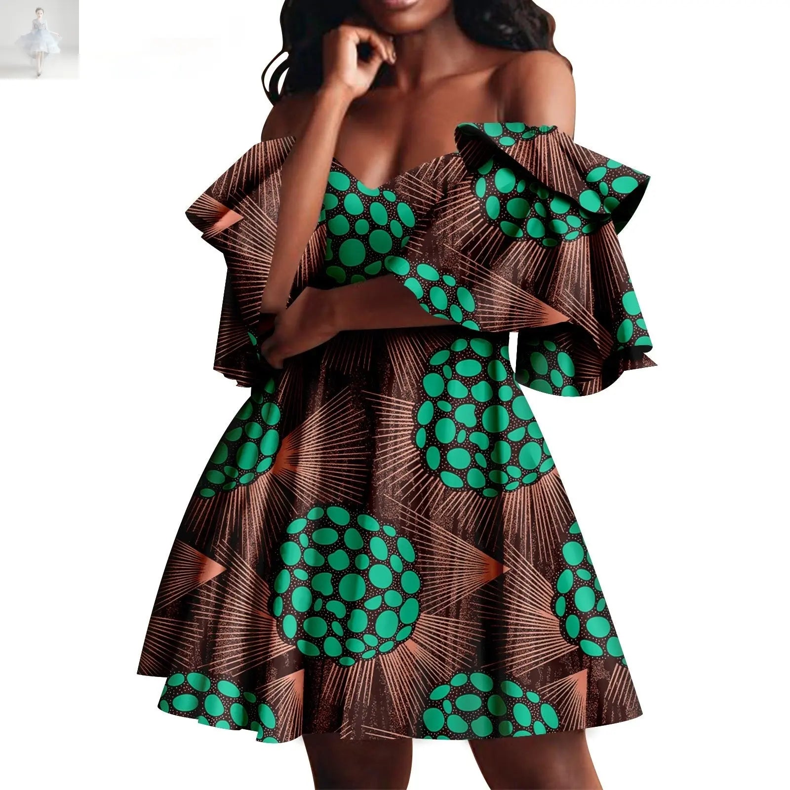 African Summer Women's Party Dress  African Summer Women's Party Dress African Summer Women's Party Dress African Summer Women's Party Dress Zenzi Style
