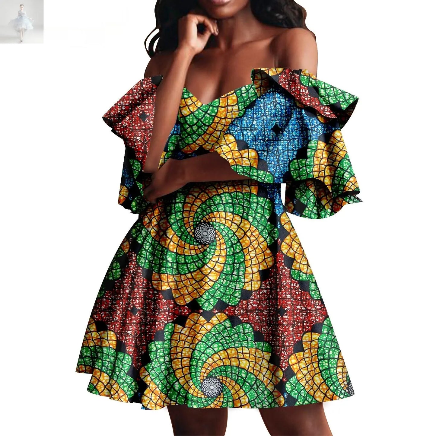 African Summer Women's Party Dress  African Summer Women's Party Dress African Summer Women's Party Dress African Summer Women's Party Dress Zenzi Style