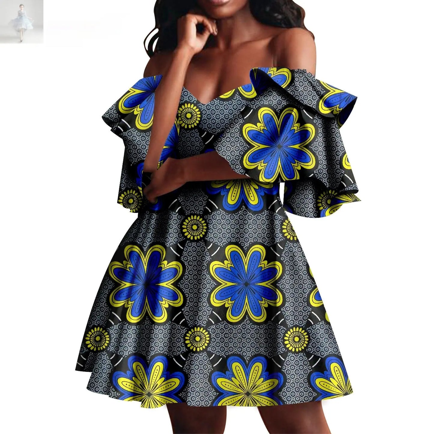 African Summer Women's Party Dress  African Summer Women's Party Dress African Summer Women's Party Dress African Summer Women's Party Dress Zenzi Style