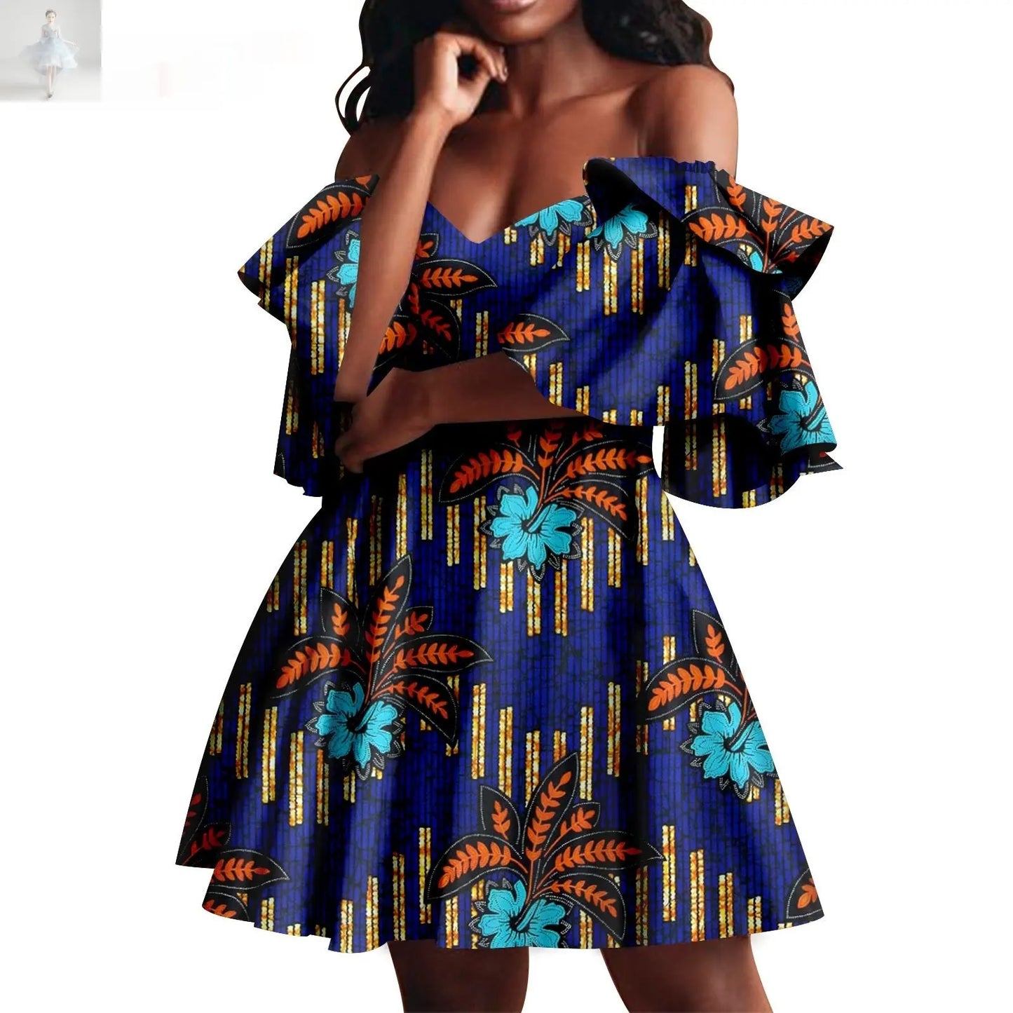African Summer Women's Party Dress  African Summer Women's Party Dress African Summer Women's Party Dress African Summer Women's Party Dress Zenzi Style