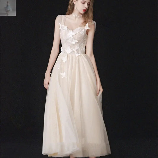 Bridesmaid Gauze Dress Toast Dinner Annual Meeting  Bridesmaid Gauze Dress Toast Dinner Annual Meeting Bridesmaid Gauze Dress Toast Dinner Annual Meeting Bridesmaid Gauze Dress Toast Dinner Annual Meeting Zenzi Style